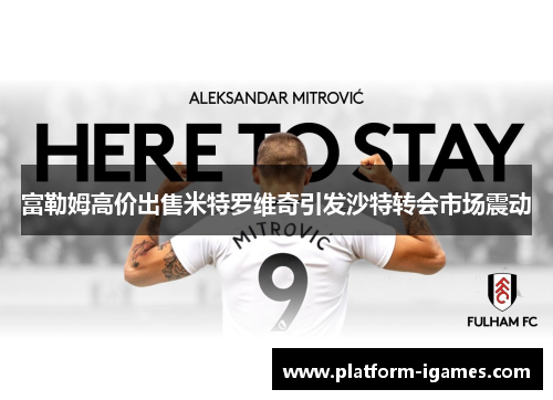 富勒姆高价出售米特罗维奇引发沙特转会市场震动 富勒姆高价出售米特罗维奇引发沙特转会市场震动